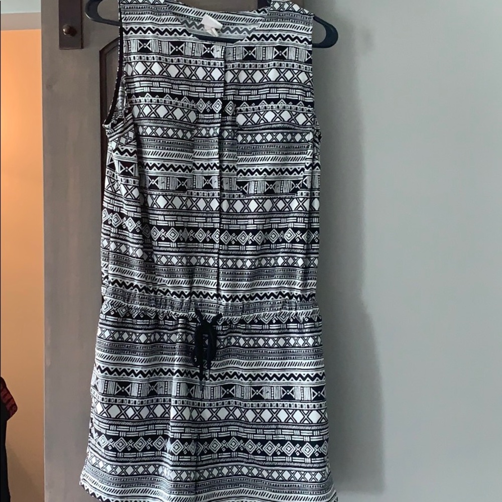 Black and white romper